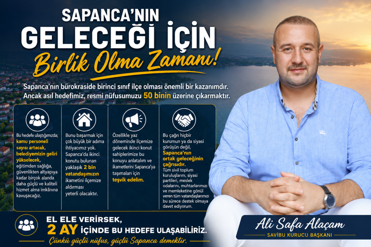 SAVİBU Kurucu Başkanı Ali Safa Alaçam'dan Nüfus Çağrısı: 