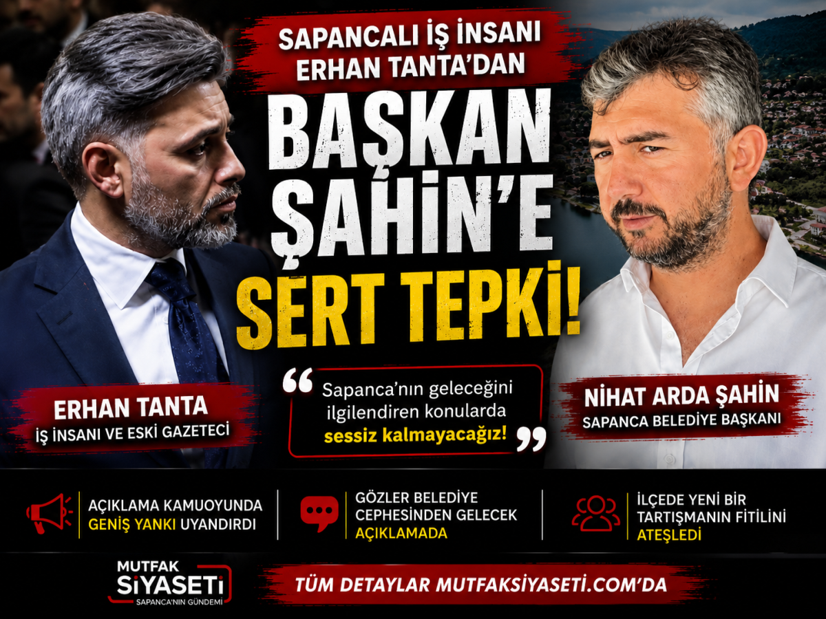 Erhan Tanta’dan Başkan Şahin’e Teleferik Süreci Üzerinden Sert Tepki