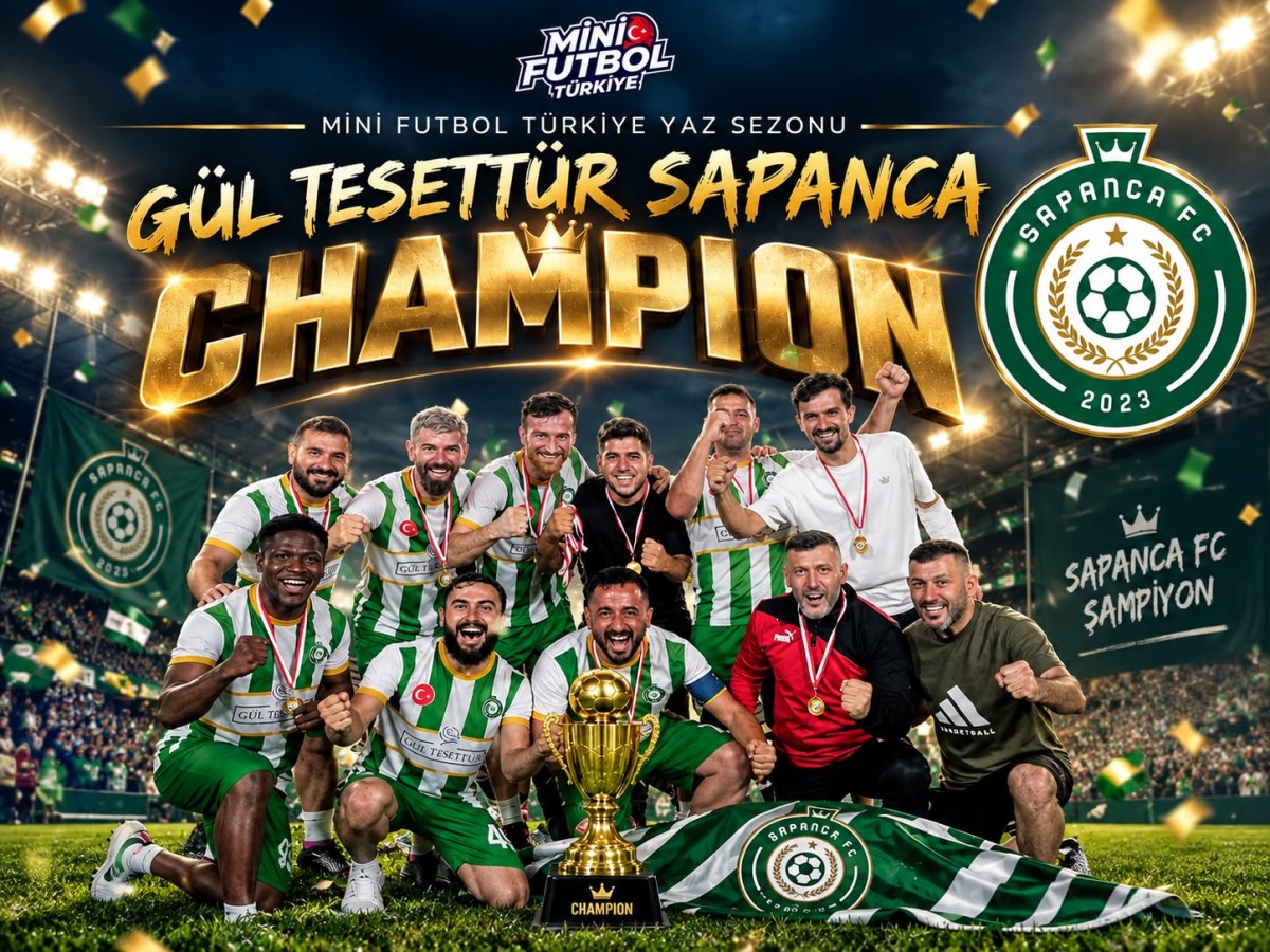 Sapanca FC şampiyon oldu! Sakarya’yı Türkiye Şampiyonası’nda temsil edecek