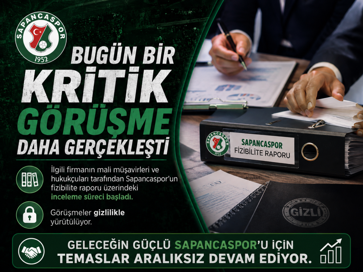 Sapancaspor’da kritik görüşme: Fizibilite raporu incelemeye alındı