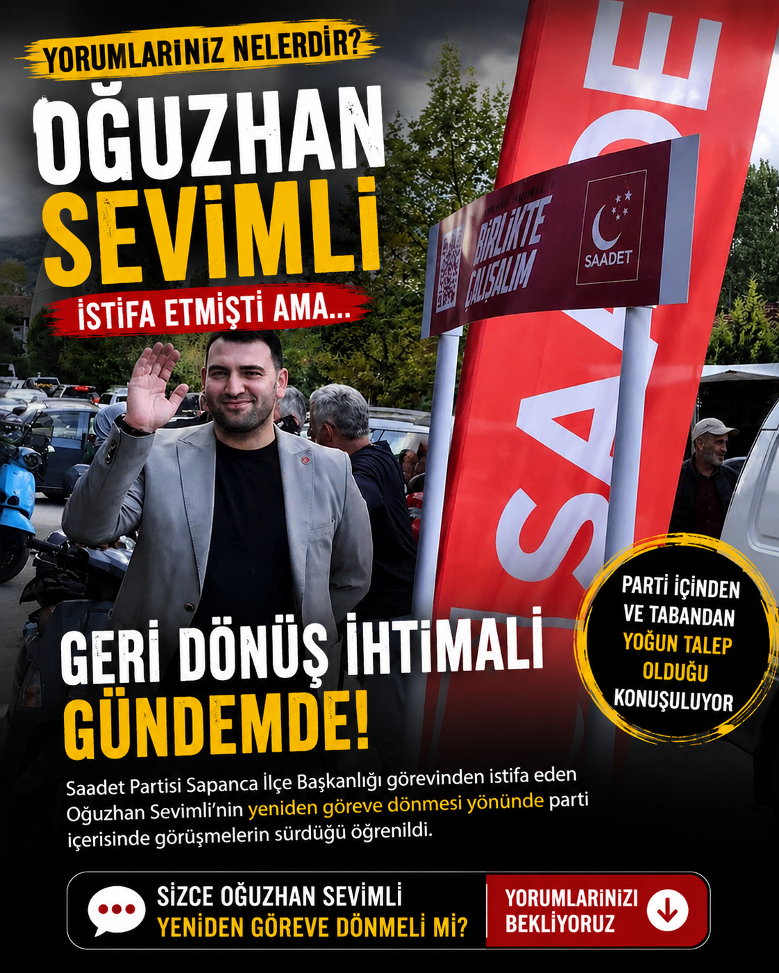 Oğuzhan Sevimli için geri dönüş ihtimali: Yorumlarda buluşalım